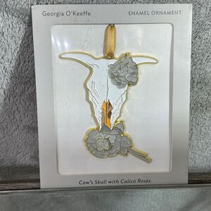Georgia O’Keeffe  Art Institute of Chicago Enamel 3”  Christmas Ornament Museum
